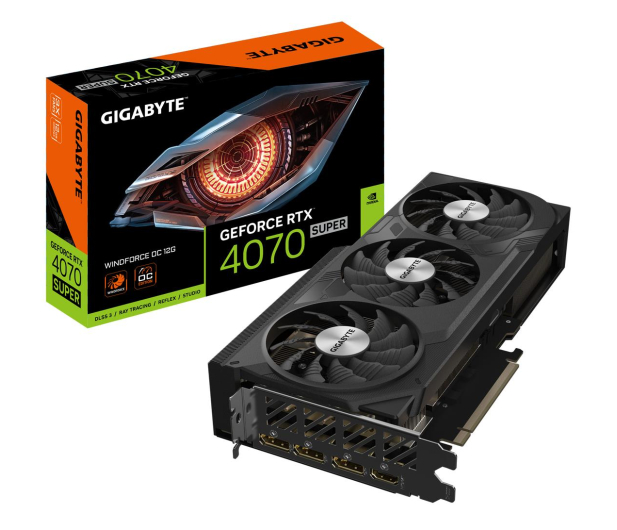 Gigabyte GeForce RTX 4070 SUPER WINDFORCE OC 12GB GDDR6X - 1210047 - zdjęcie